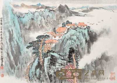宋玉麟 山居图 镜心 32×45cm